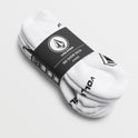 Stones No Show Sock 3 Pack - White