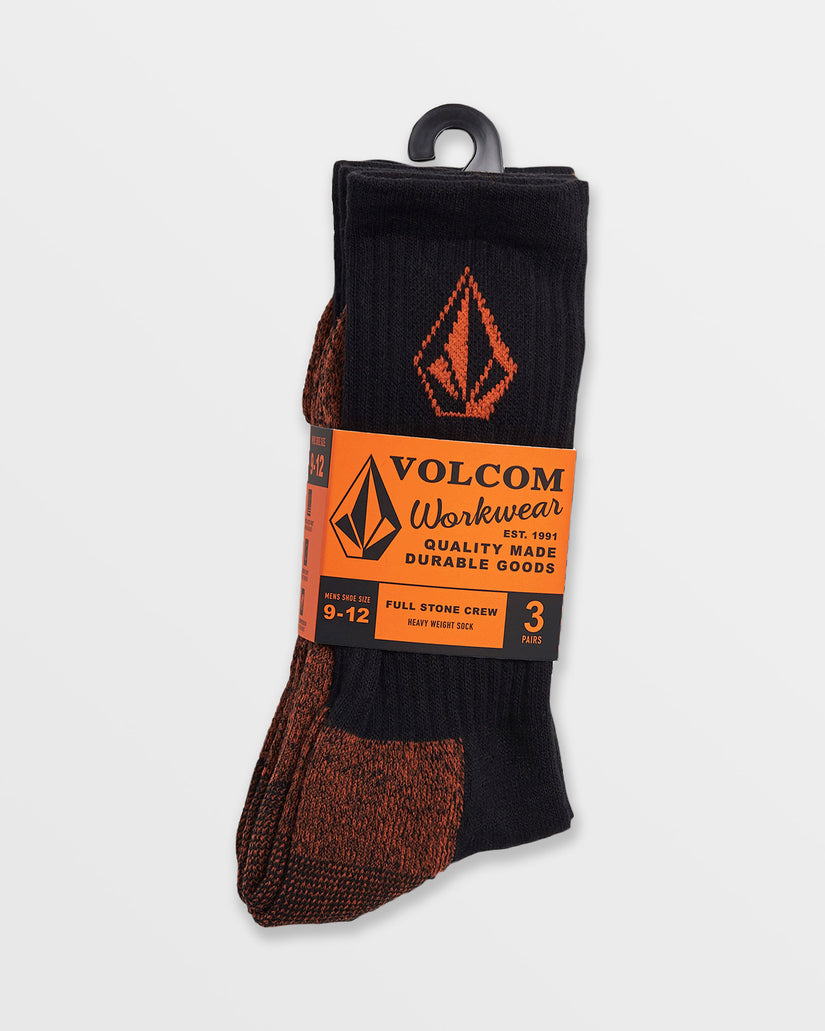 Volcom Workwear Sock 3Pk - Black