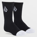 Big Boys Full Stone Socks 3 Pack - Black