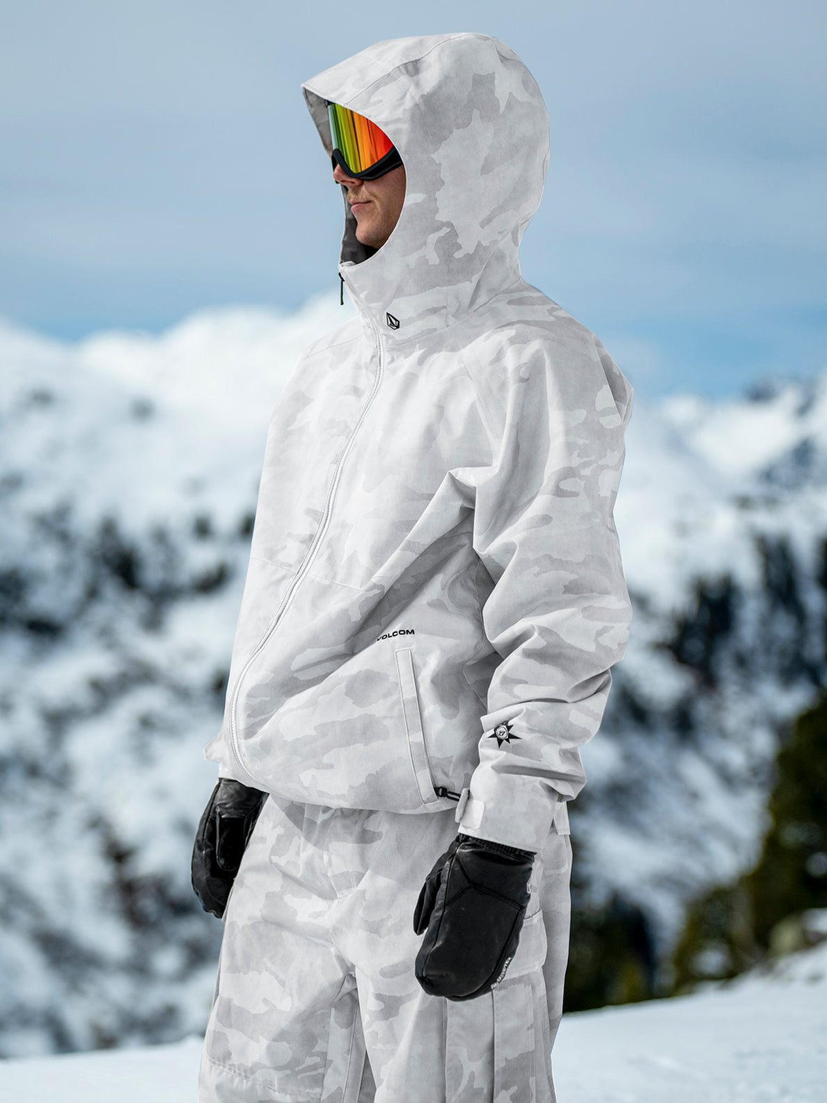 Mens 2836 Insulated Jacket - White Camo – Volcom US