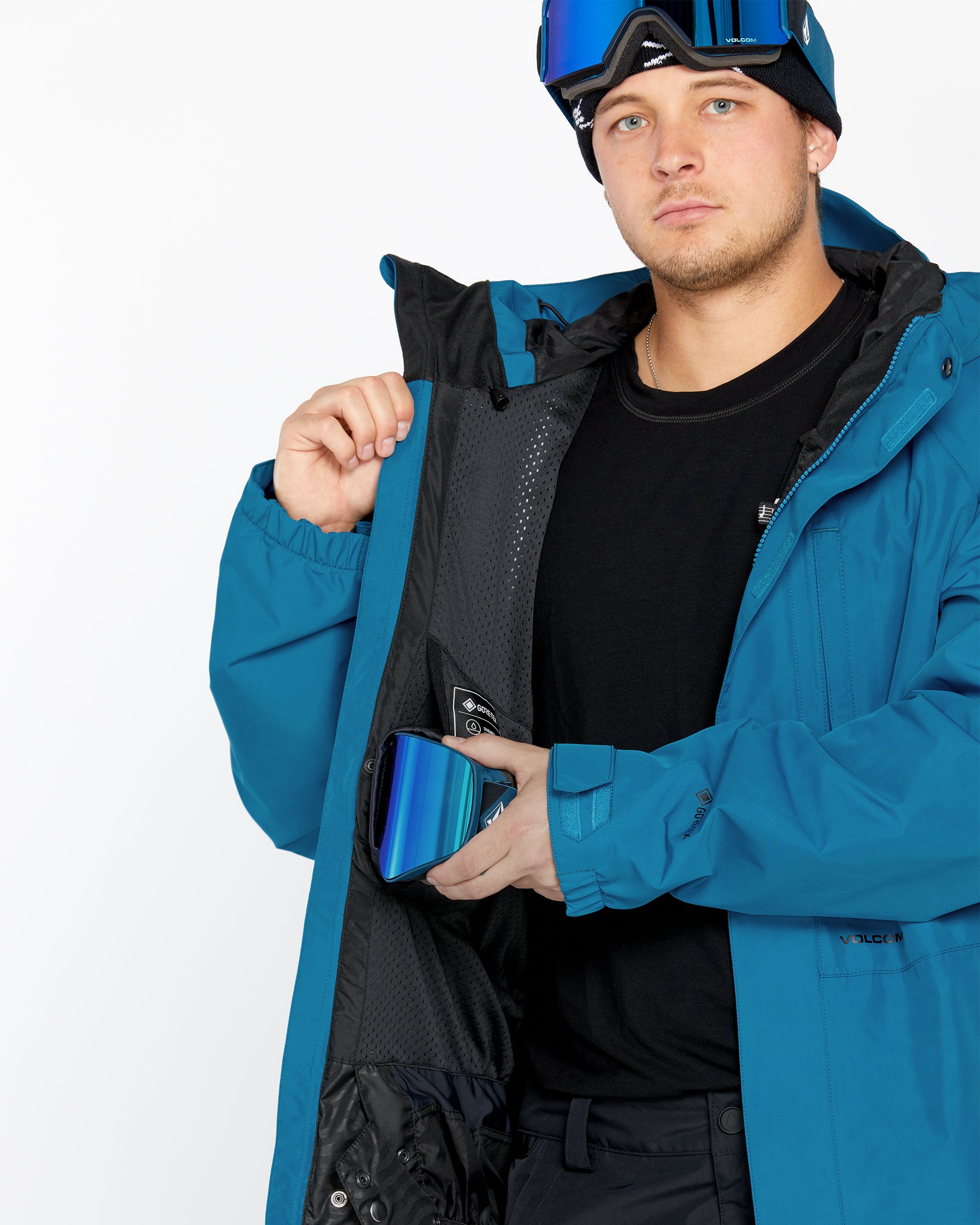 Mens Dua Insulated Gore Jacket - Light Blue | Volcom US