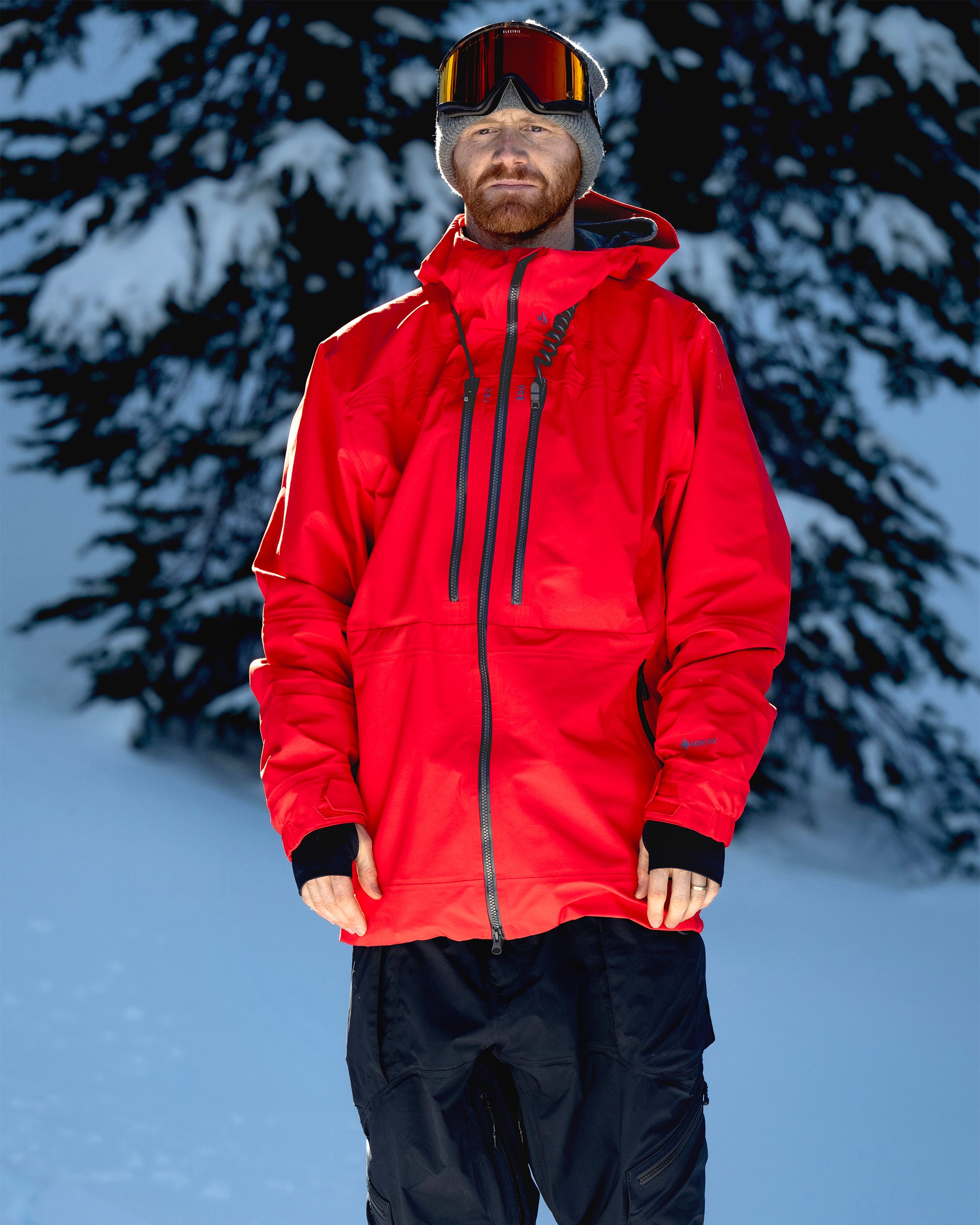 Mens Guide Gore-Tex Jacket - Crimson - CRIMSON / XS