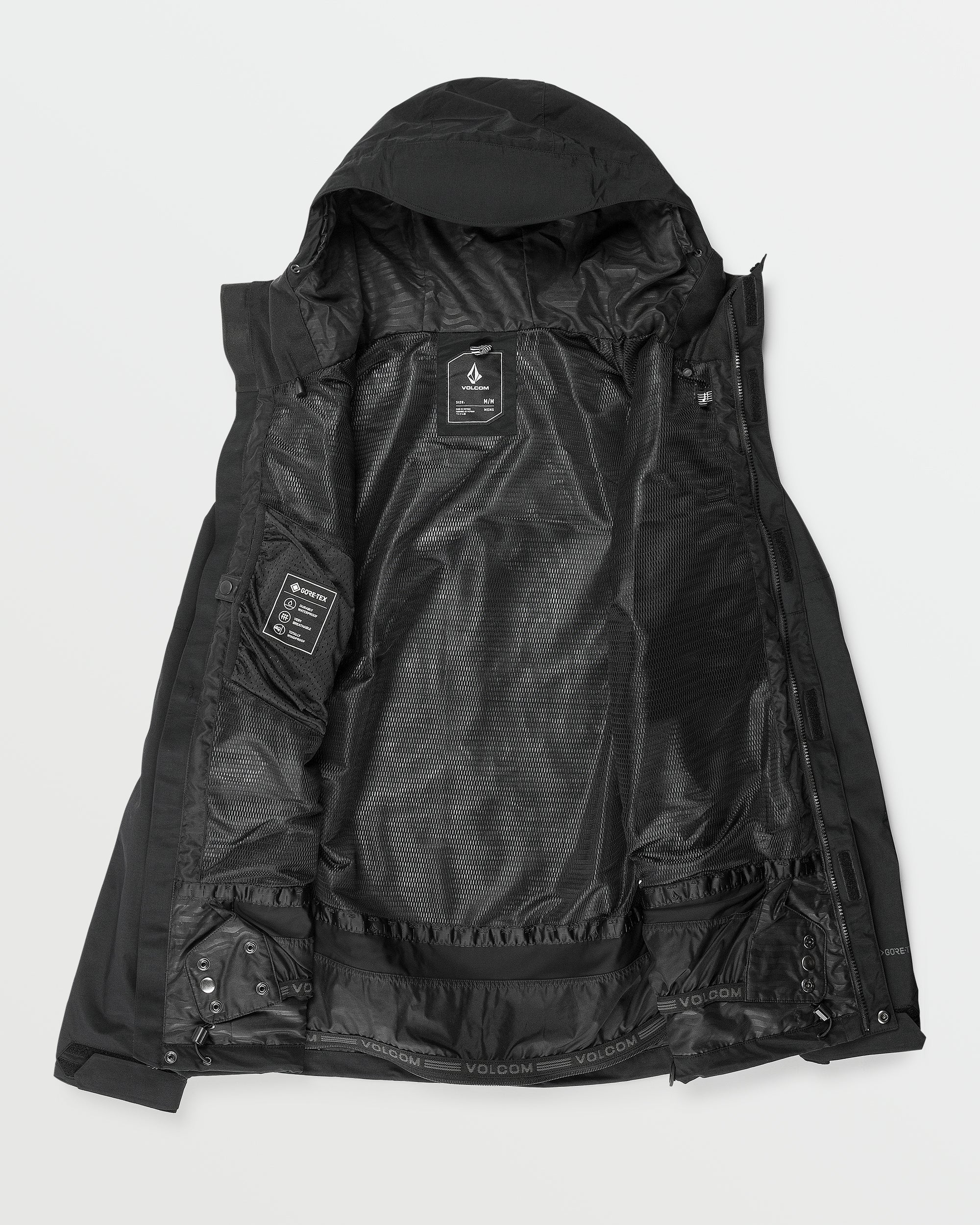 Mens L Gore-Tex Jacket - Black - BLACK / XS