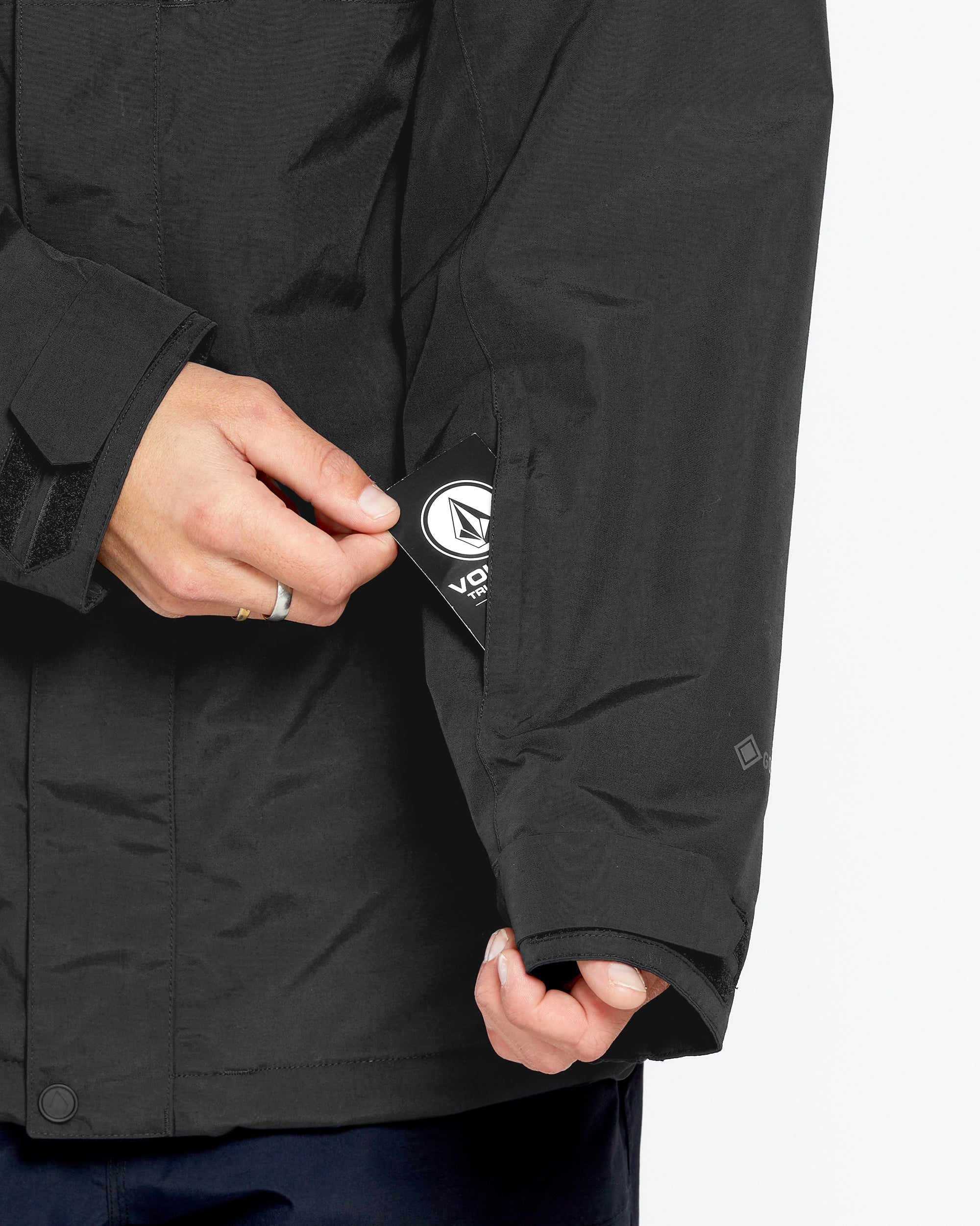 Mens L Gore-Tex Jacket - Black - BLACK / XS