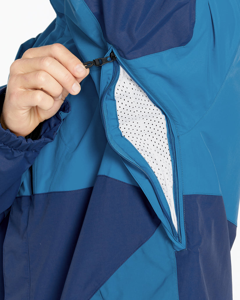 Mens L Gore-Tex Jacket - Light Blue