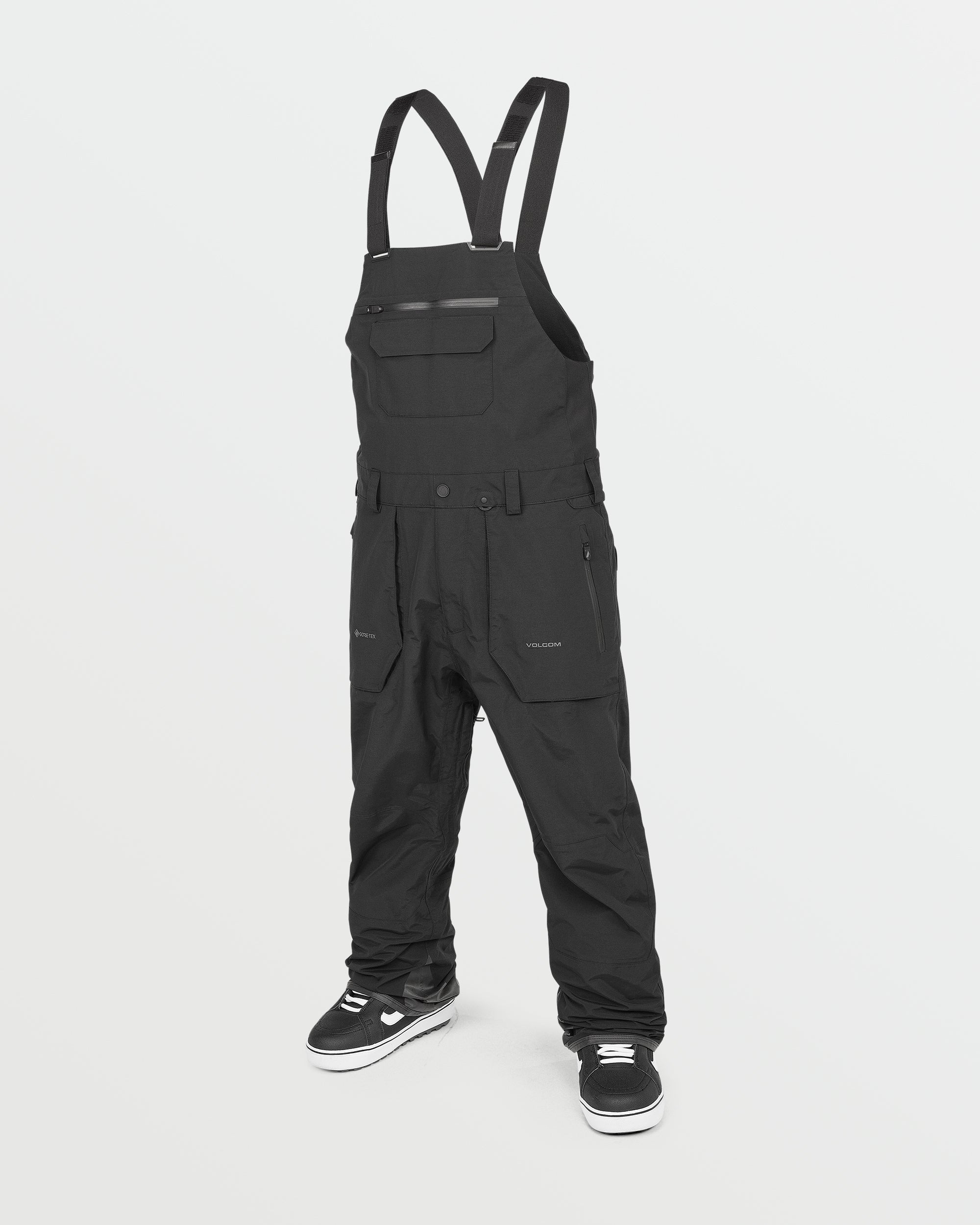 Mens Rain Gore-Tex Bib Overalls - Black - BLACK / XS