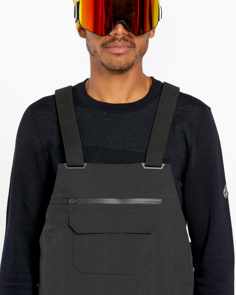 Mens Rain Gore-Tex Bib Overalls - Black