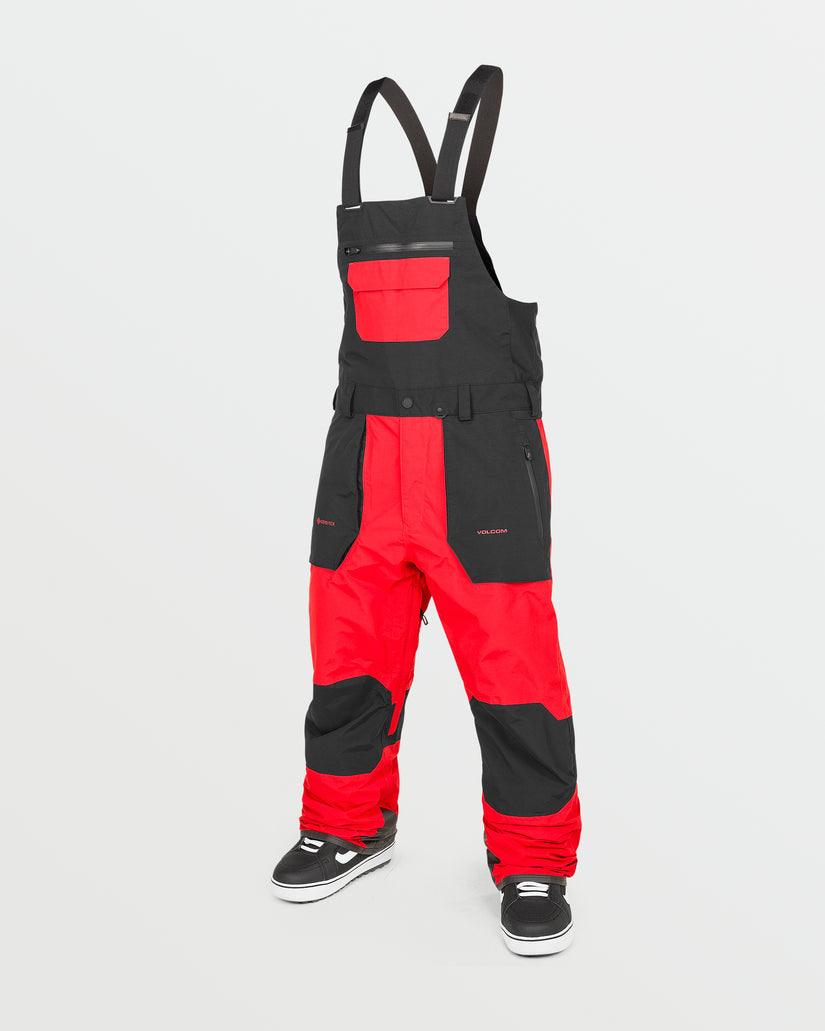 Mens Rain Gore-Tex Bib Overalls - Crimson