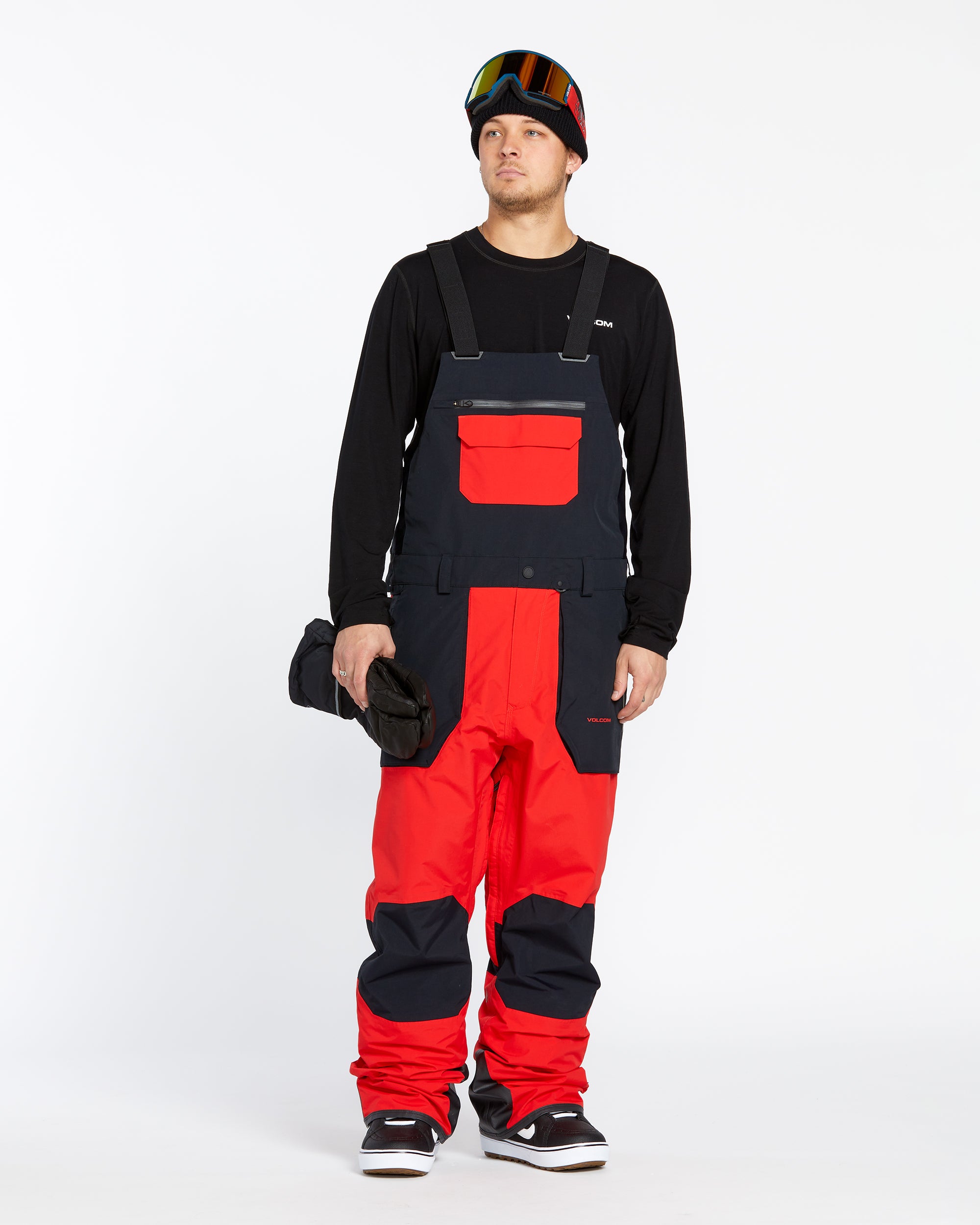 Mens Rain Gore-Tex Bib Overalls - Crimson | Volcom US