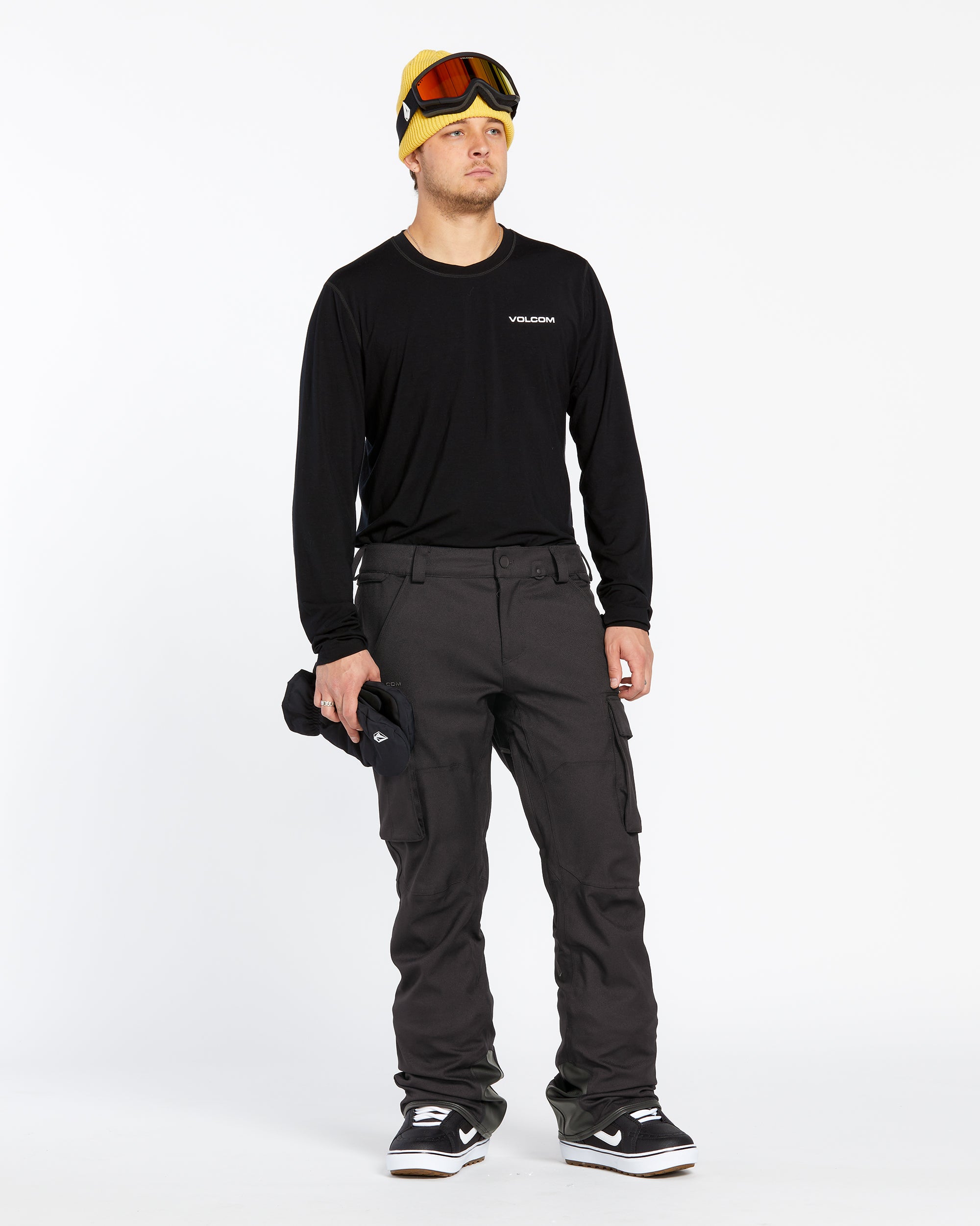 Mens New Articulated Pants - Black - BLACK / XS