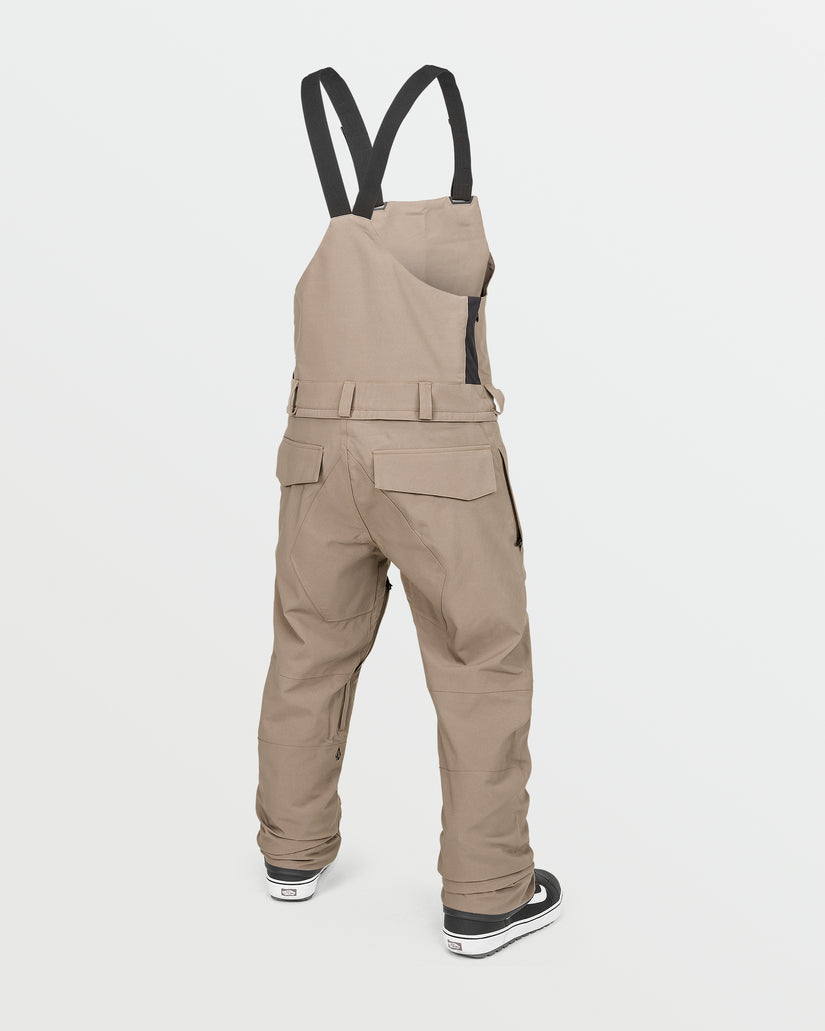 Mens Roan Bib Overalls - Chestnut Brown