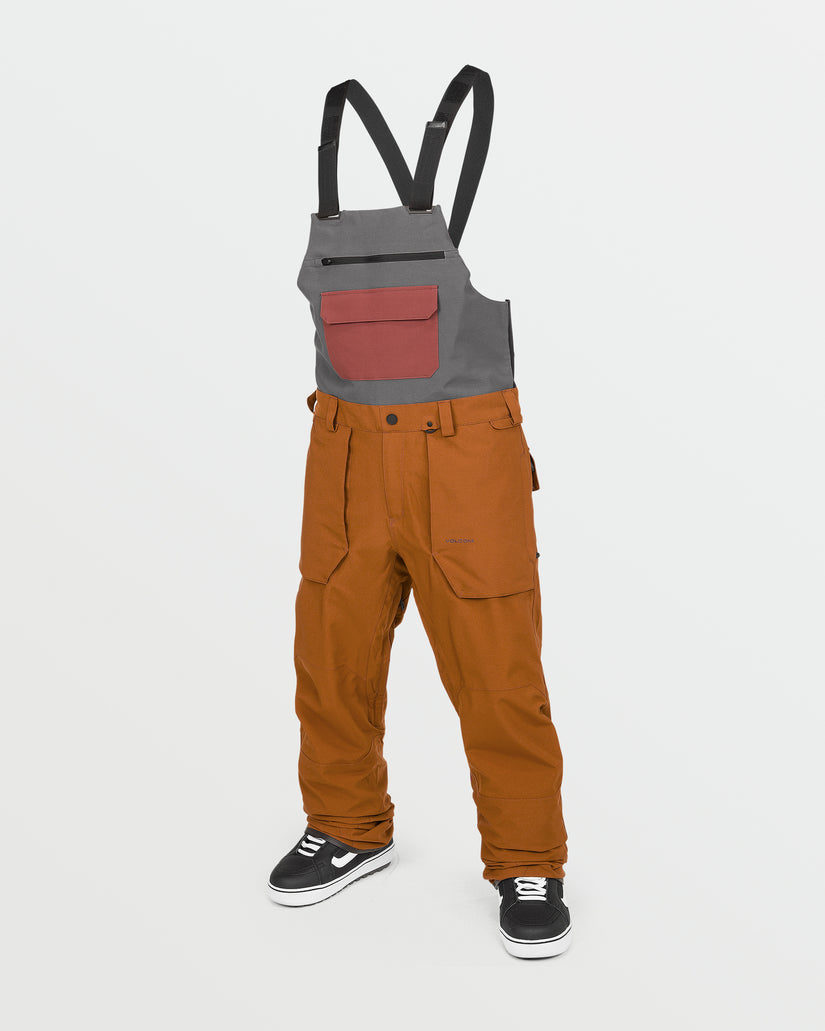 Mens Roan Bib Overalls - Caramel