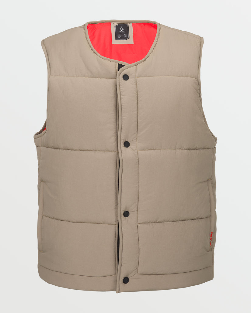 Mens Layered Up Vest - Chestnut Brown