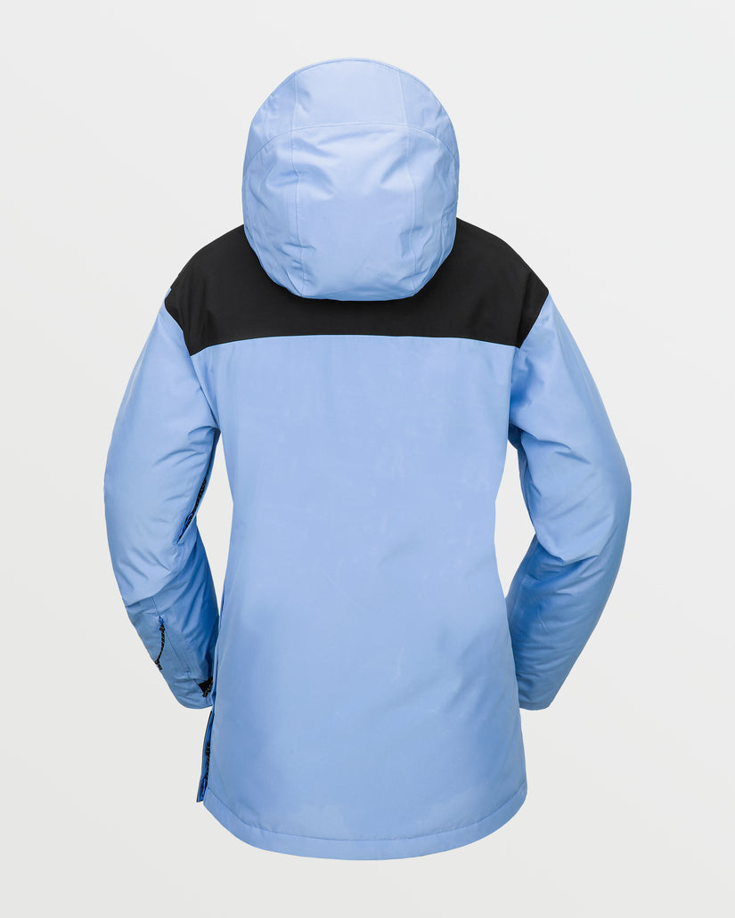 Womens Fern Insulated Gore Pullover - Crystal Blue