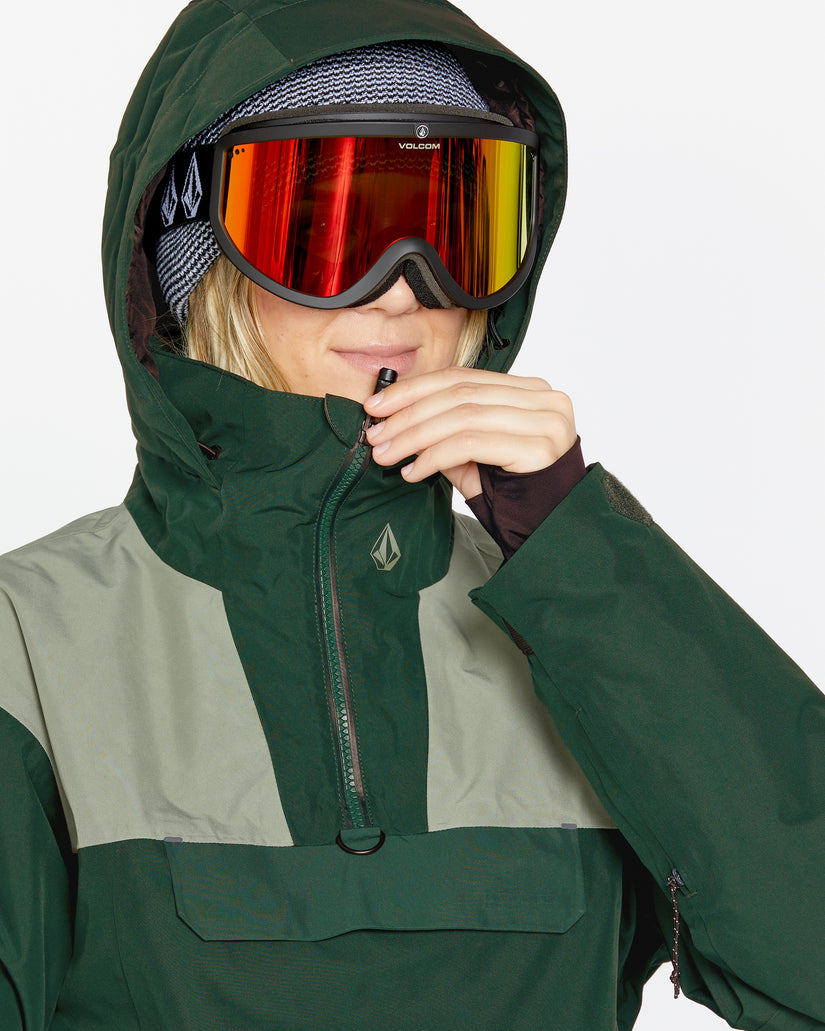 Womens Fern Insulated Gore Pullover - Scarab