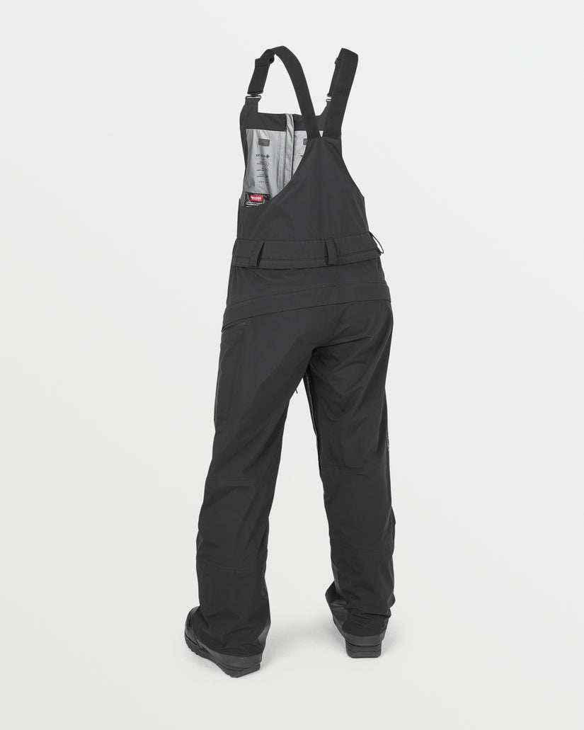 Womens Vs 3L Stretch Gore Bib Overalls - Black