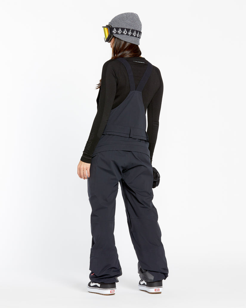 Womens Vs 3L Stretch Gore Bib Overalls - Black