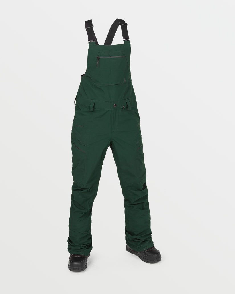 Womens Elm Stretch Gore Bib Overalls - Scarab