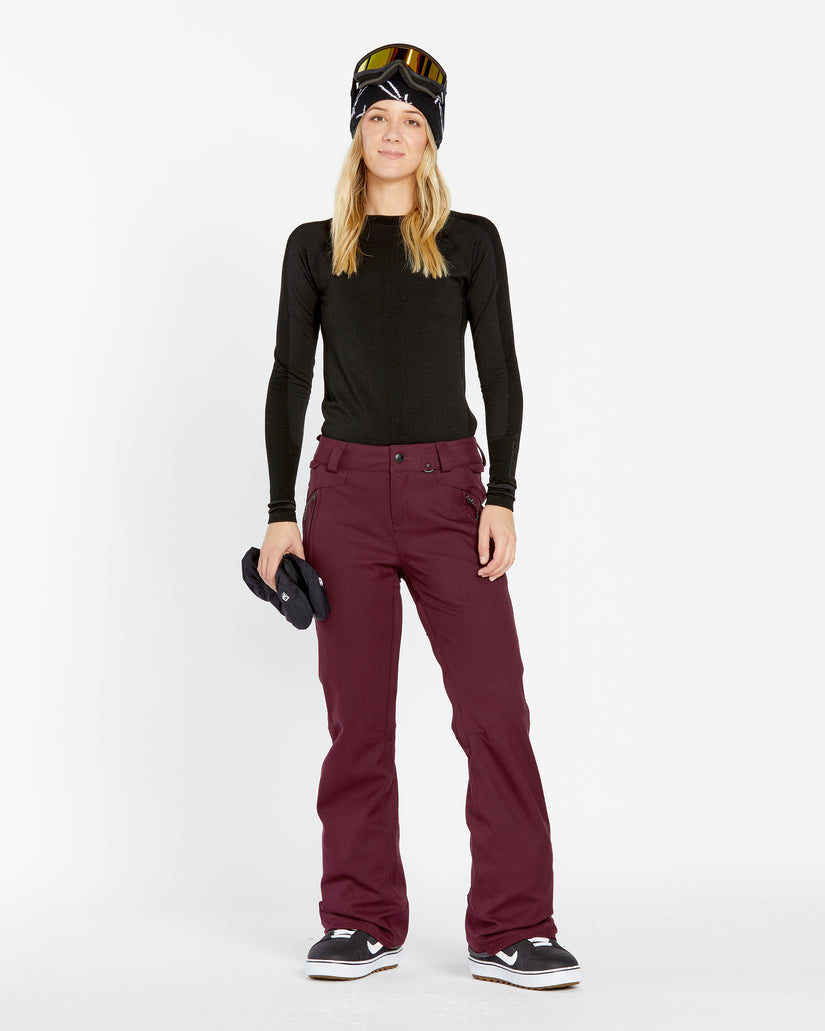 Womens Genus Stretch Pants - Burgundy