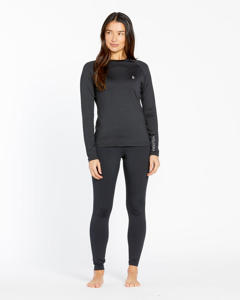 Womens V-Science Crew - Black