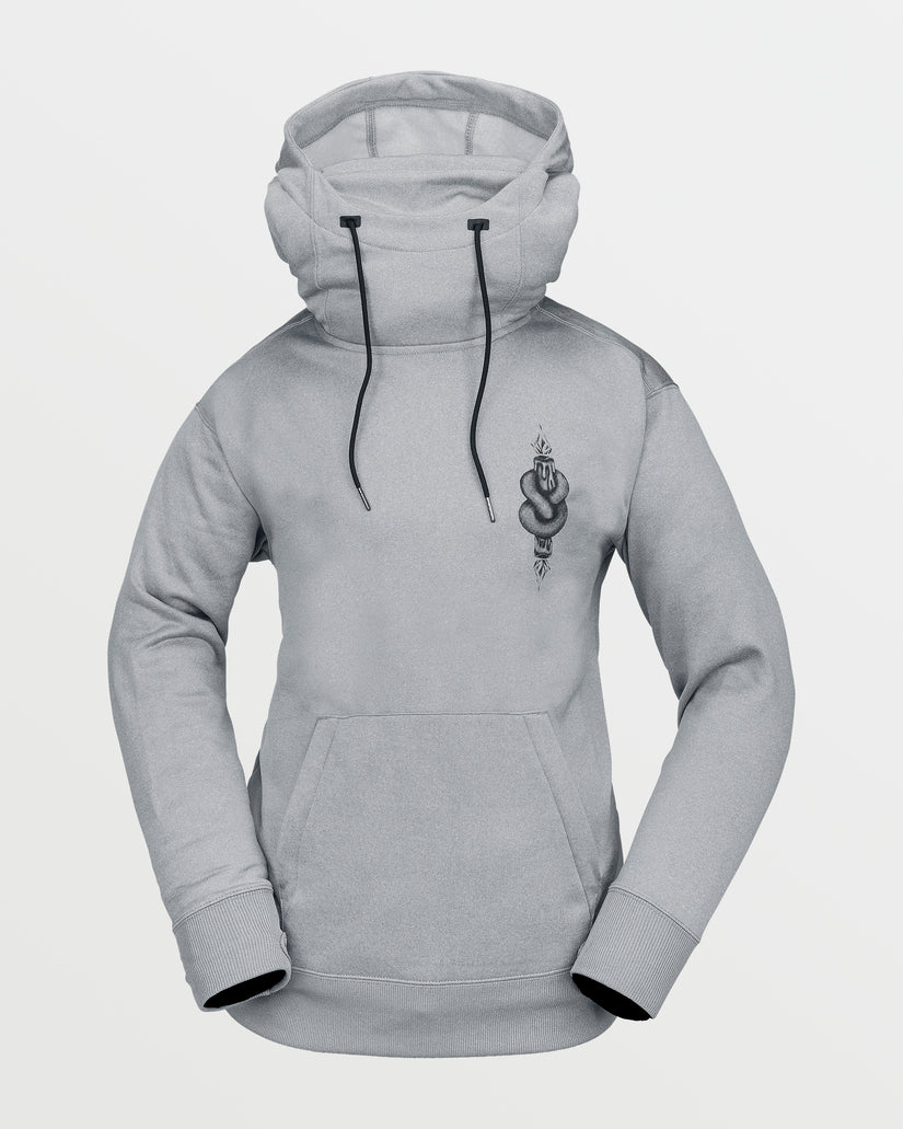 Womens Riding Hydro Pullover - Heather Grey