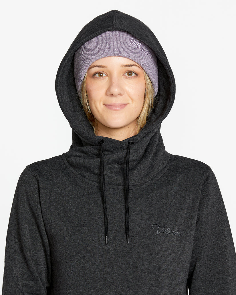 Womens Tower Pullover Fleece - Black