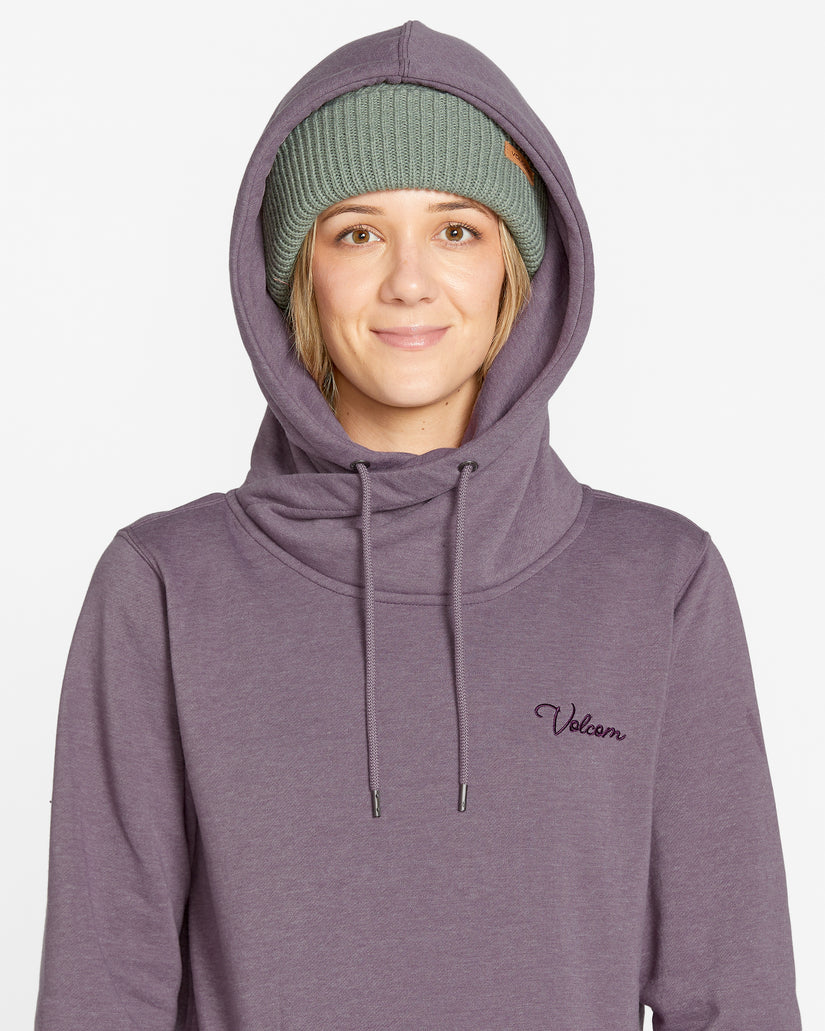 Womens Tower Pullover Fleece - Dusty Lavender