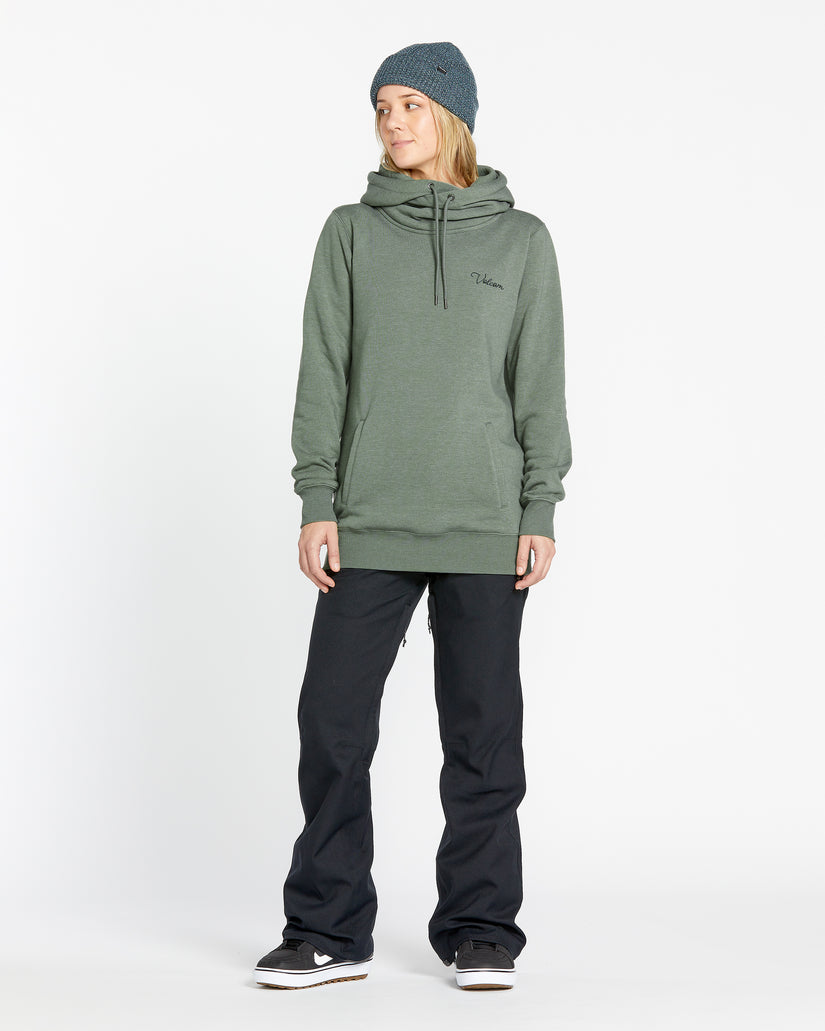 Womens Tower Pullover Fleece - Lichen Green