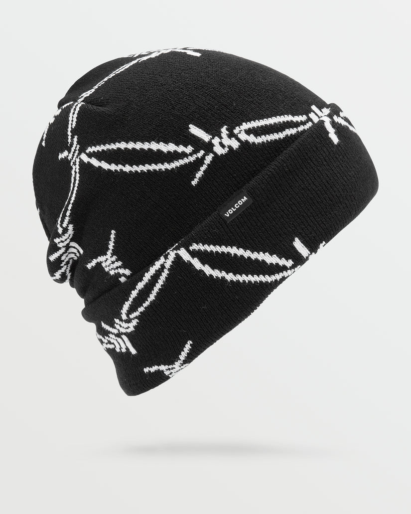 Mens Stone Funk Beanie - Black