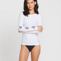 Simply Core Long Sleeve Rashguard - White