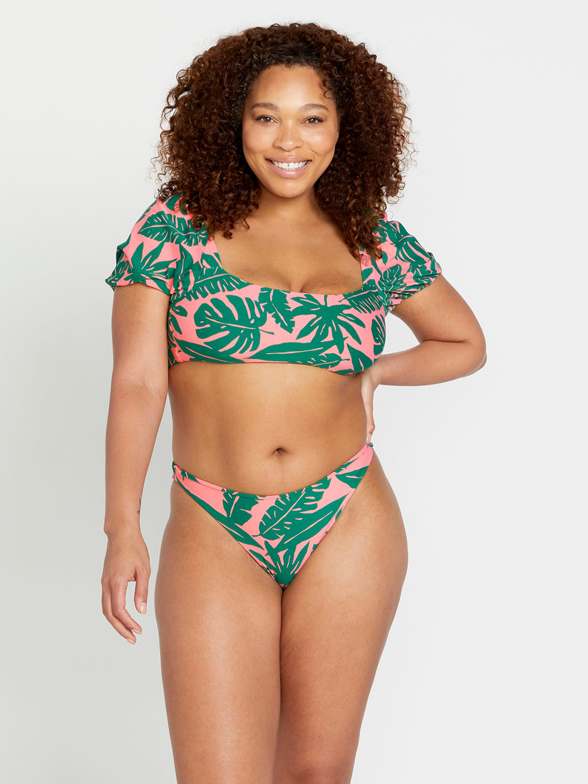 Leaf Ur Life Crop Top - Emerald Green