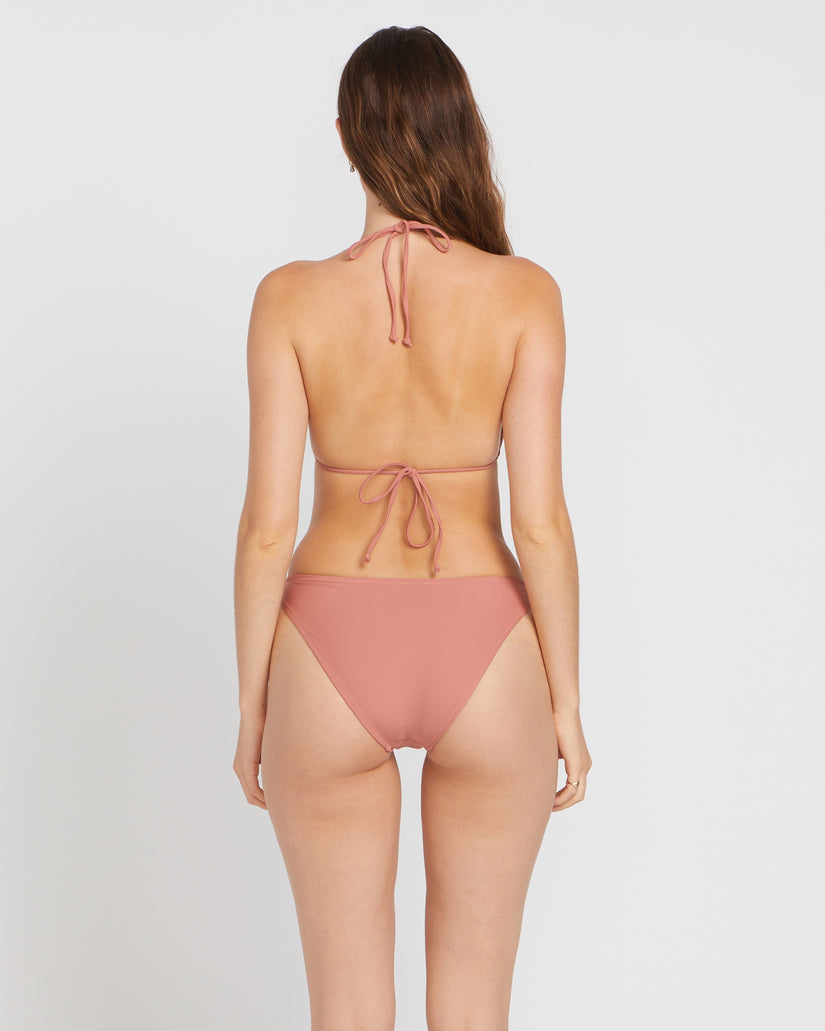 Simply Solid Slide Triangle Top - Mauve Rose