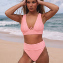 So Current Plunge U-Wire Bikini Top - Paradise Pink