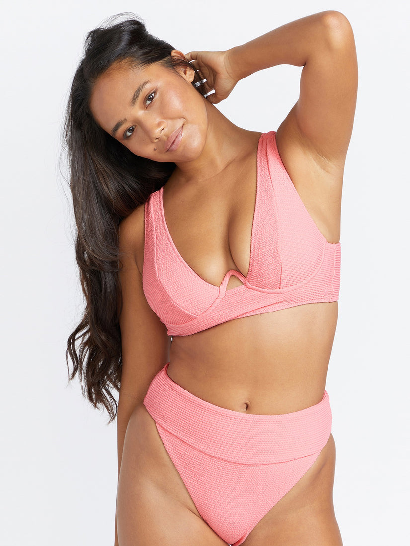 So Current Plunge U-Wire Bikini Top - Paradise Pink