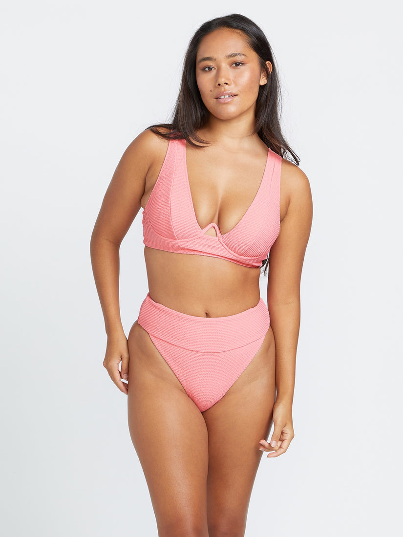 So Current Plunge U-Wire Bikini Top - Paradise Pink