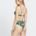 Leaf Ur Life High Waist Bikini Bottom - Emerald Green