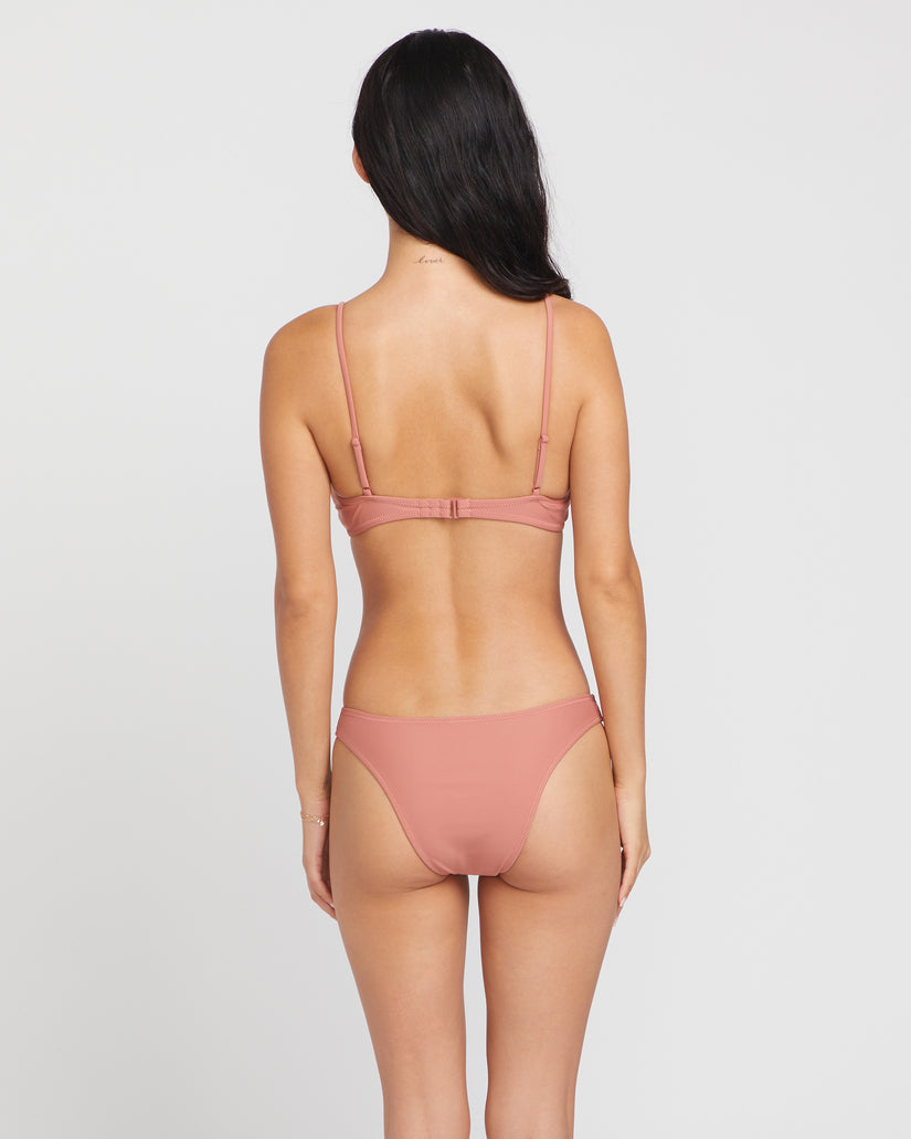 Simply Solid V Bottom - Mauve Rose