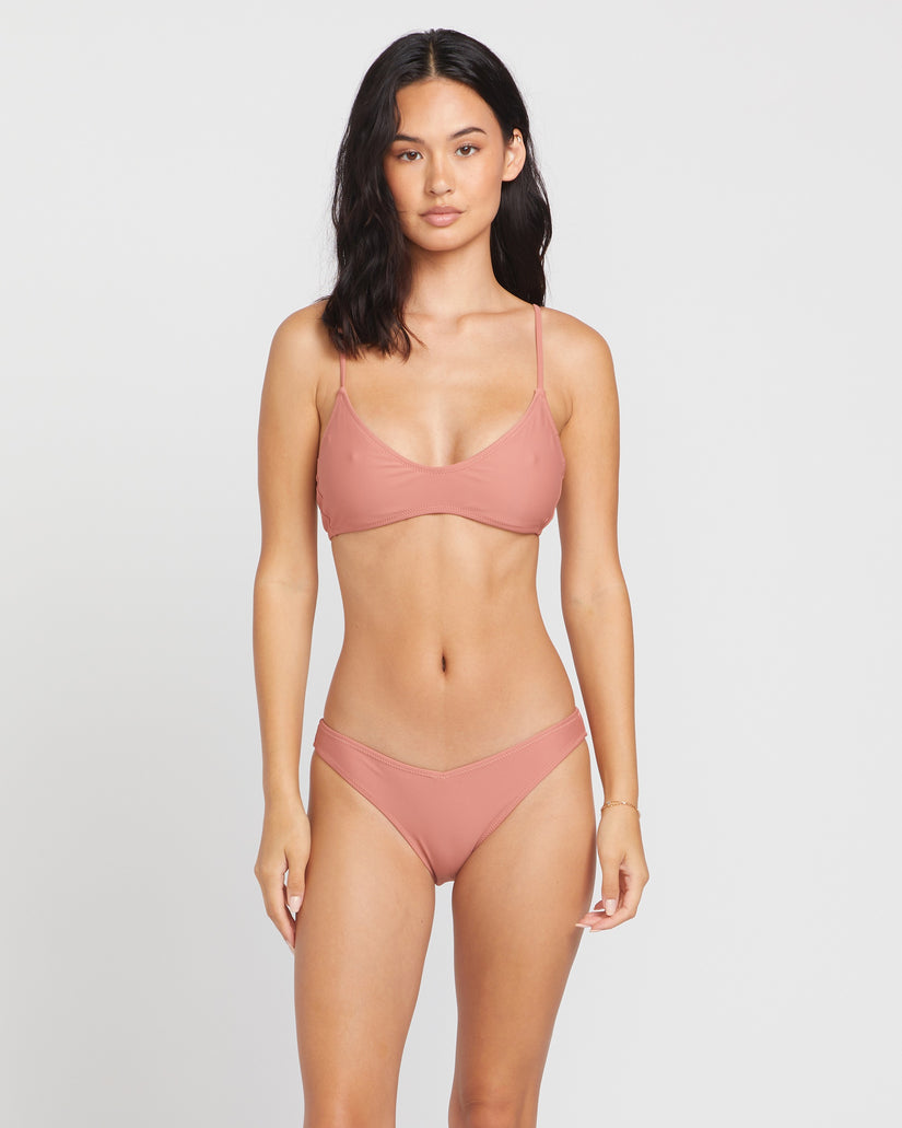 Simply Solid V Bottom - Mauve Rose