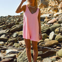 Hang Loose Romper - Paradise Pink