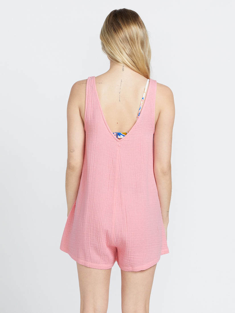 Hang Loose Romper - Paradise Pink