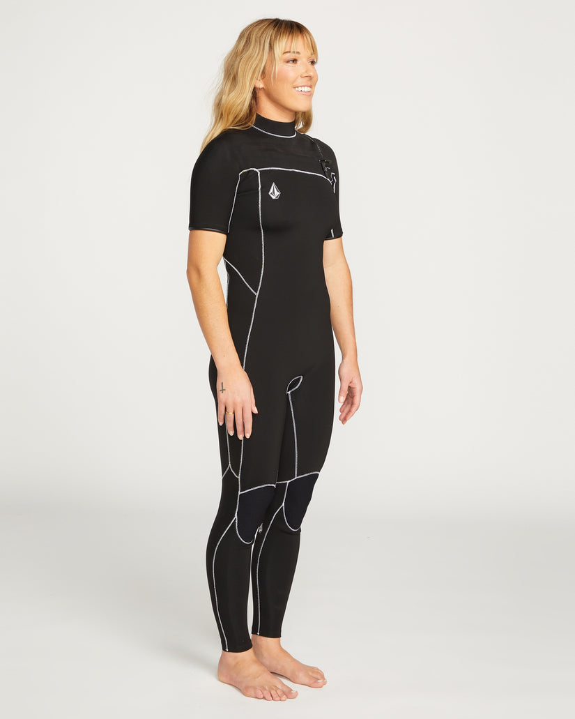 Womens Modulator 2mm Short Sleeve Wetsuit - Black