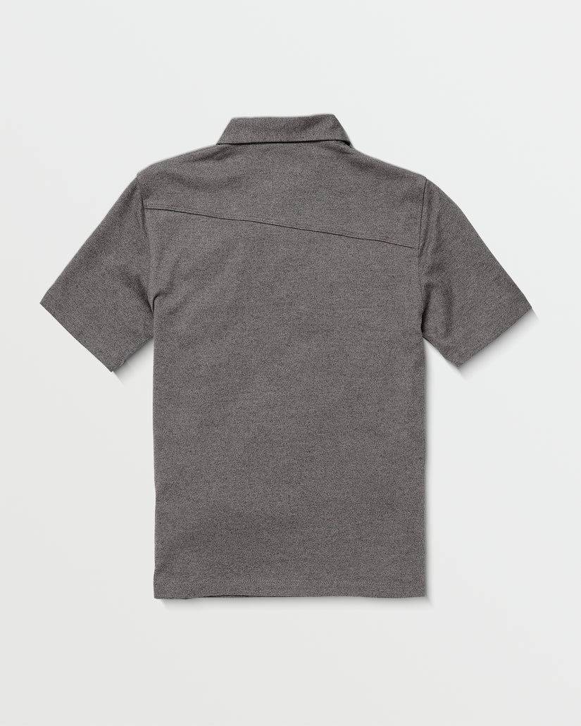 Big Boys Wowzer Polo Short Sleeve Shirt - Dark Grey