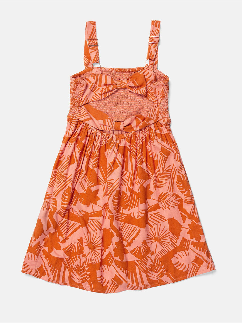 Girls Off Tropic Dress - Burnt Sienna