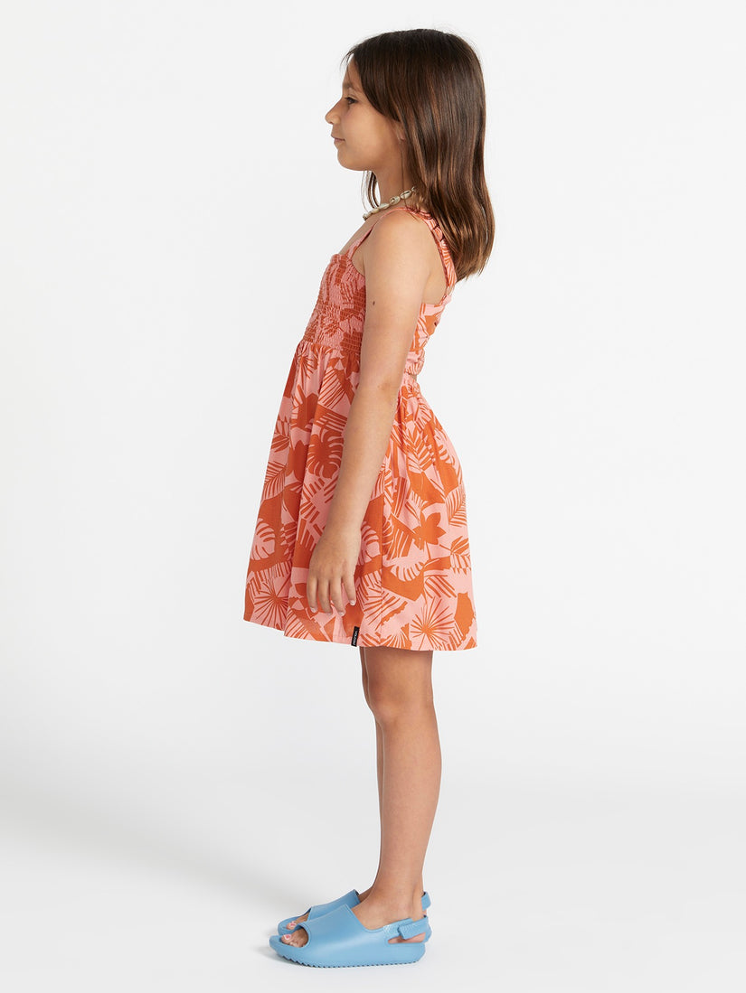 Girls Off Tropic Dress - Burnt Sienna