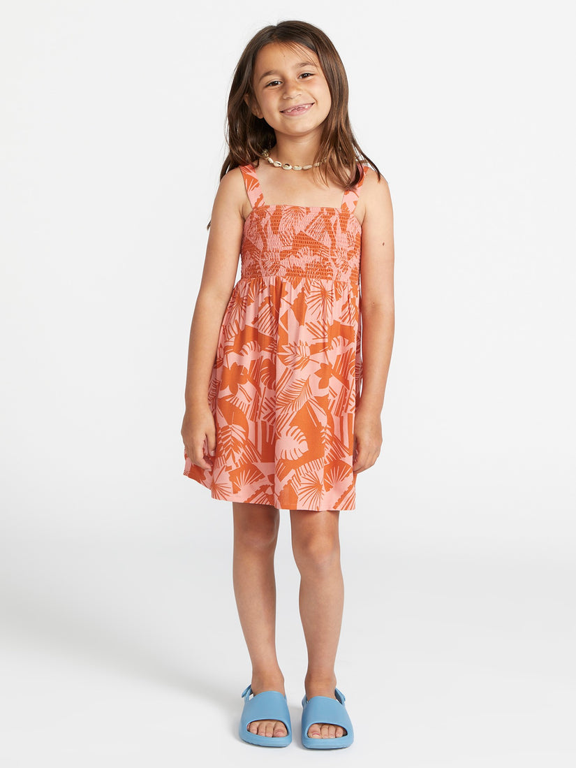 Girls Off Tropic Dress - Burnt Sienna