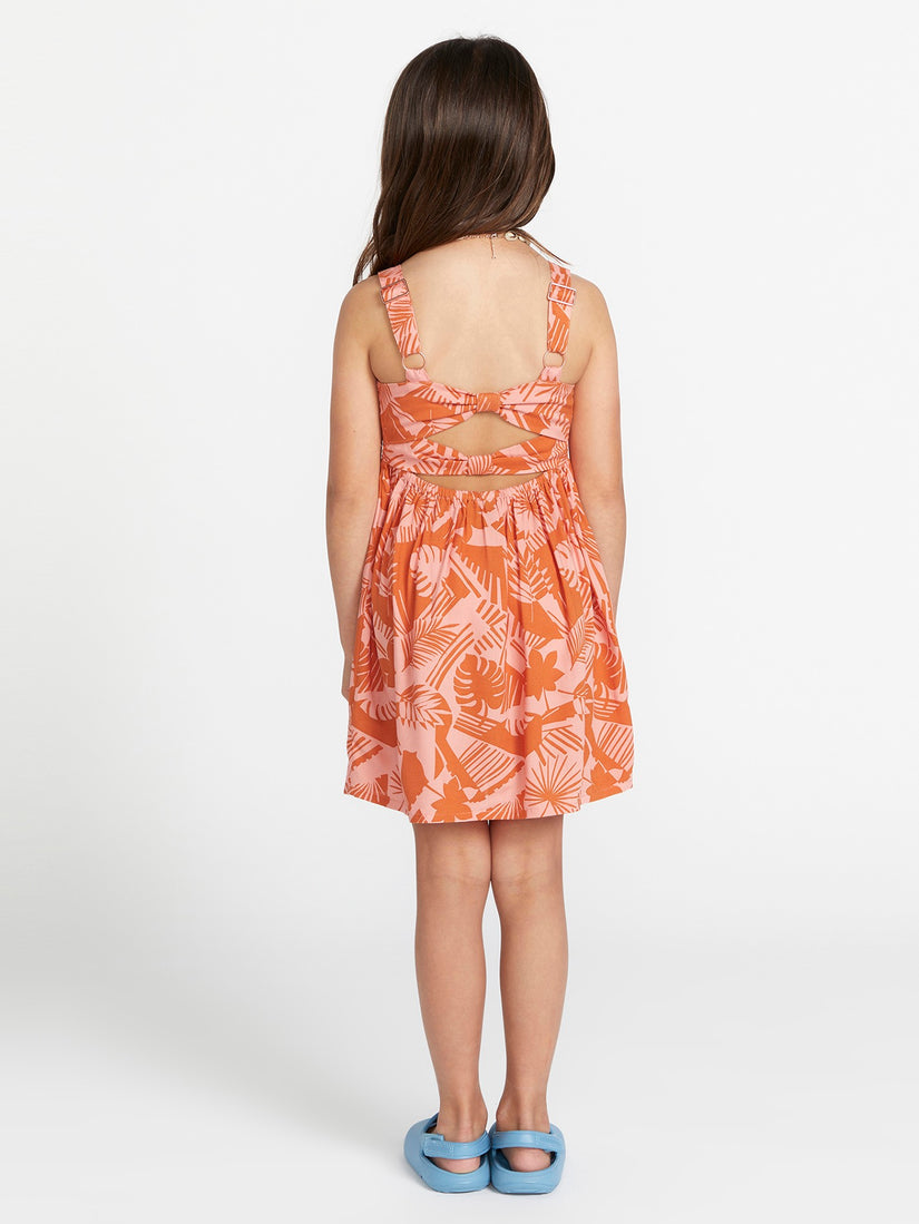 Girls Off Tropic Dress - Burnt Sienna