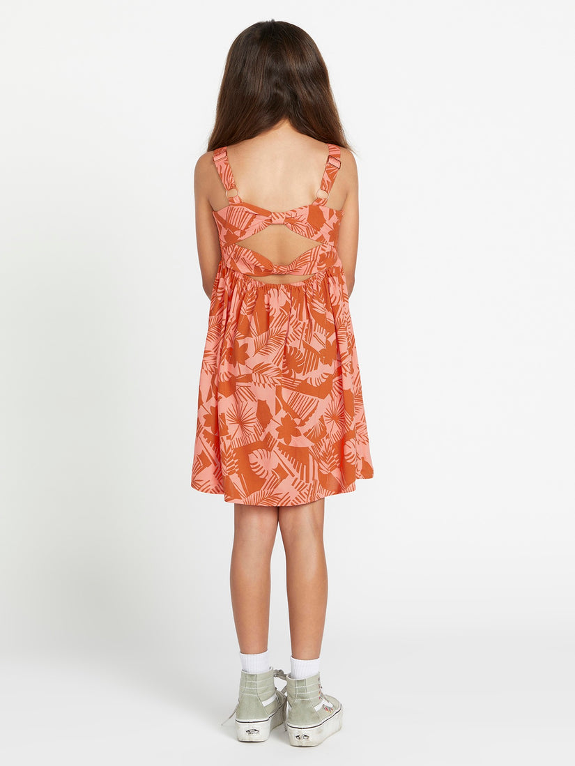 Girls Off Tropic Dress - Burnt Sienna