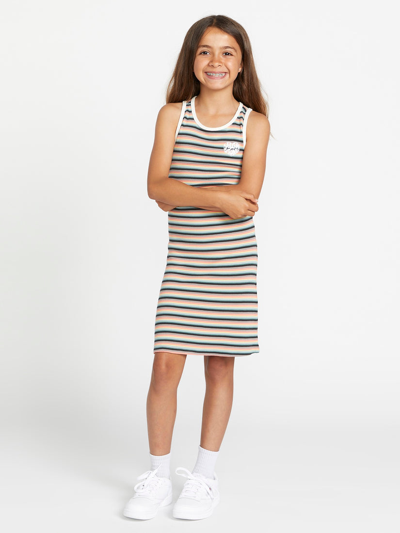 Girls Lived in Lounge Knit Dress - Reef Pink