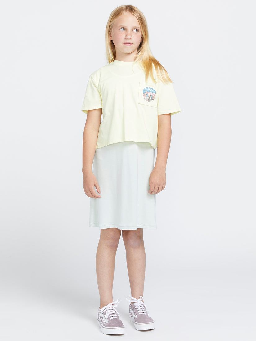 Girls Pocket Dial Tee - Lemon