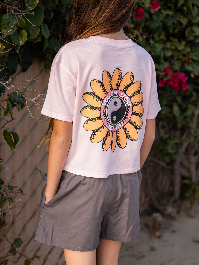 Girls Pocket Dial Tee - Light Peony